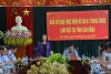 Ủy viên Bộ Chính trị, Bí thư Trung ương Đảng, Trưởng ban Dân vận Trung ương Trương Thị Mai phát biểu tại buổi làm việc với Tỉnh ủy, UBND, các sở, ngành, Hội ND tỉnh Cao Bằng về kết quả thực hiện Đề án 61. Ảnh: Kim Cúc.