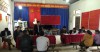 Đồng chí Triệu Lưu Cương PCT HND tỉnh phát biểu tại buổi làm việc