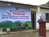 Đồng chí Dương Hùng Dũng, chủ tịch Hội Nông dân tỉnh phát biểu tại buổi lễ trao bò