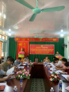 Đồng chí La Thị Phương   Chủ tịch Hội Nông dân huyện quán triệt nội dung hội nghị