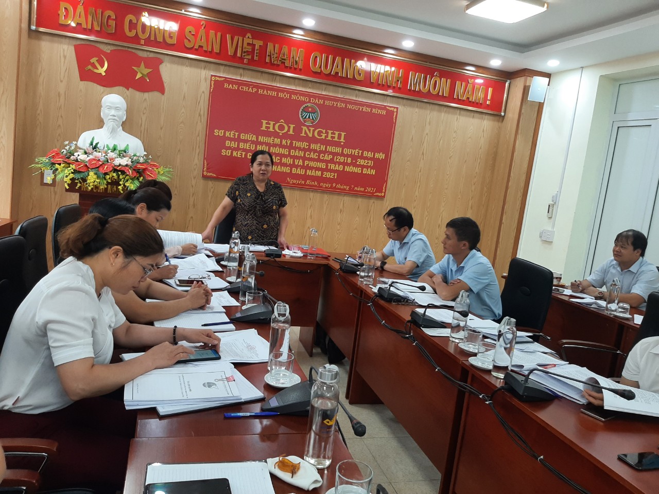 Hội nghị sơ kết công tác Hội và phong trào nông dân 6 tháng đầu năm 2021 của huyện Nguyên Bình