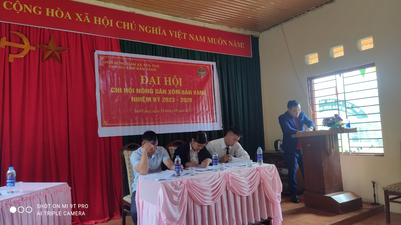HND xã Yên Thổ, huyện Bảo Lâm: tổ chức Đại hội điểm Chi hội Nông dân xóm Bản Vàng