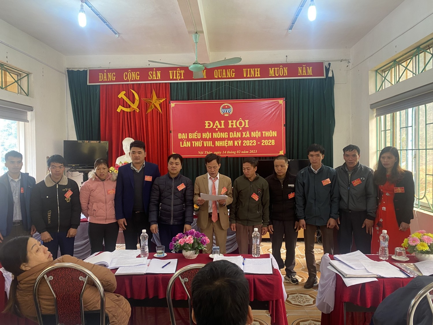 BCH khóa mới Hội Nông dân xã Nội thôn ra mắt Đại hội