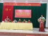 Đ/c Hoàng Văn Dũng, Phó Bí thư Đảng ủy, Chủ tich UBND xã phát biểu chỉ đạo Hội Nghị