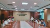 Đ/c Nguyễn Phương Huy, Tỉnh ủy viên, Phó chỉ tịch UBMTTQ, Chủ tịch Hội Nông dân tỉnh phát biểu tại buổi gặp mặt cán bộ, công chức là con gia đình chính sách
