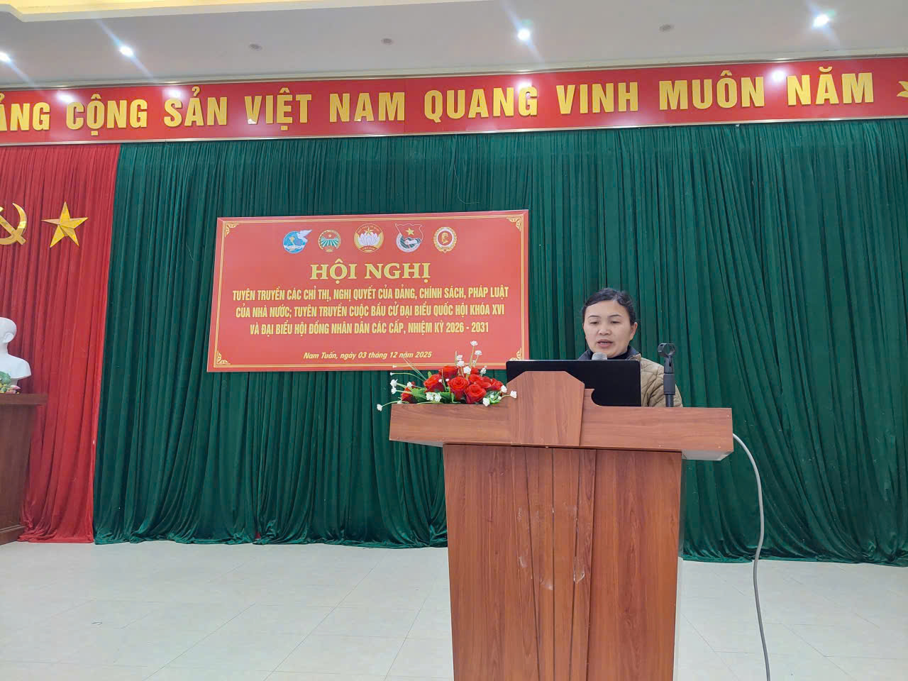 Hội Nông dân xã Nam Tuấn phối hợp tổ chức Hội nghị nghiên cứu và học tập,quán triệt, tuyên truyền và triển khai, thực hiện Nghị quyết Đại hội Đảng bộ tỉnh lần thứ XX, Nghị quyết Đại hội Đảng bộ xã Nam Tuấn lần thứ I, Nhiệm kỳ 2025-2030 và Nghị quyết