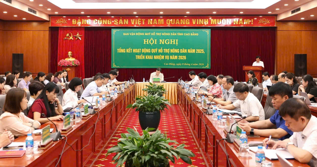 Hội nghị tổng kết hoạt động Quỹ Hỗ trợ nông dân năm 2025, triển khai nhiệm vụ năm 2026.
