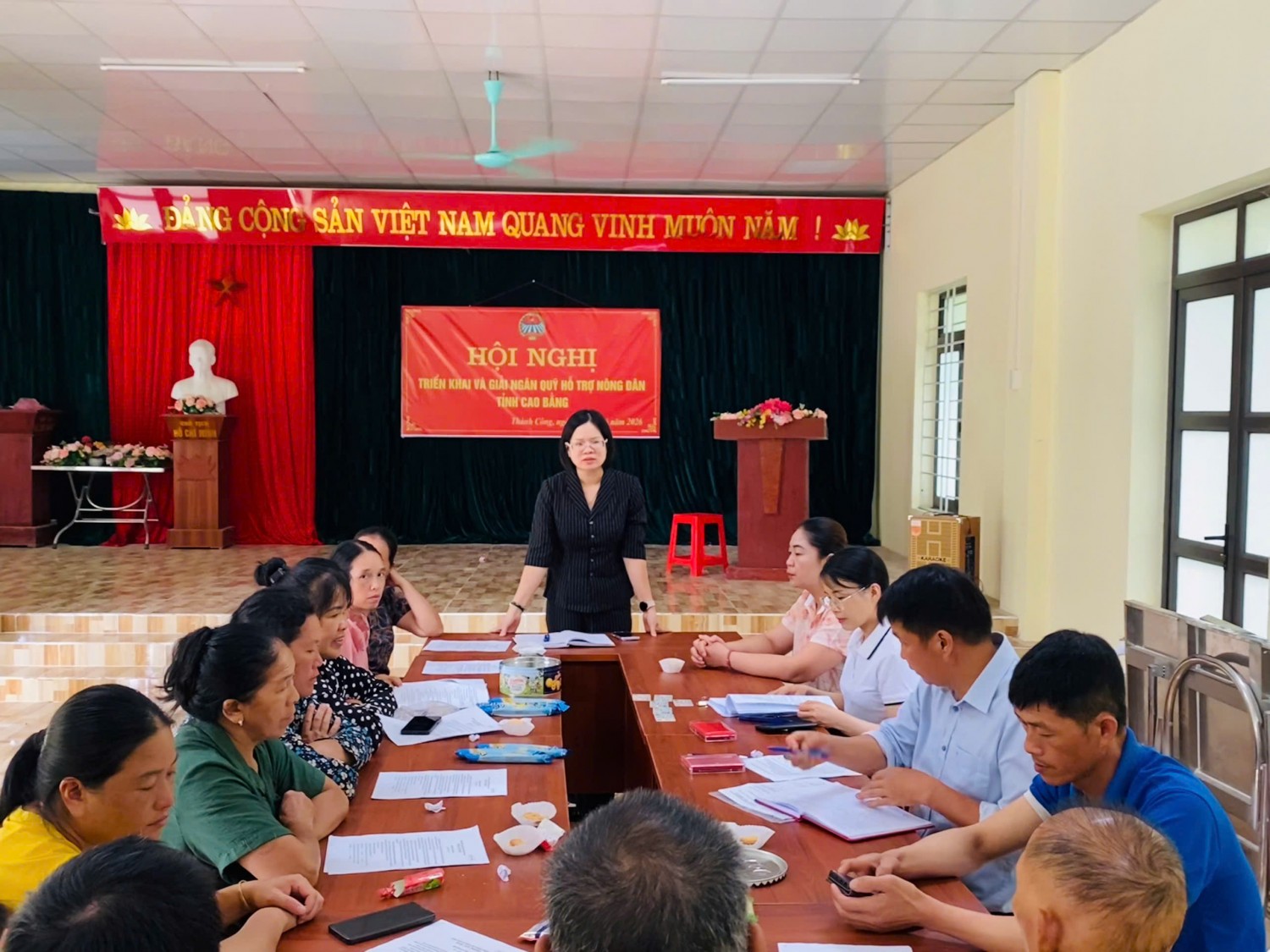 Hội nghị giải ngân.