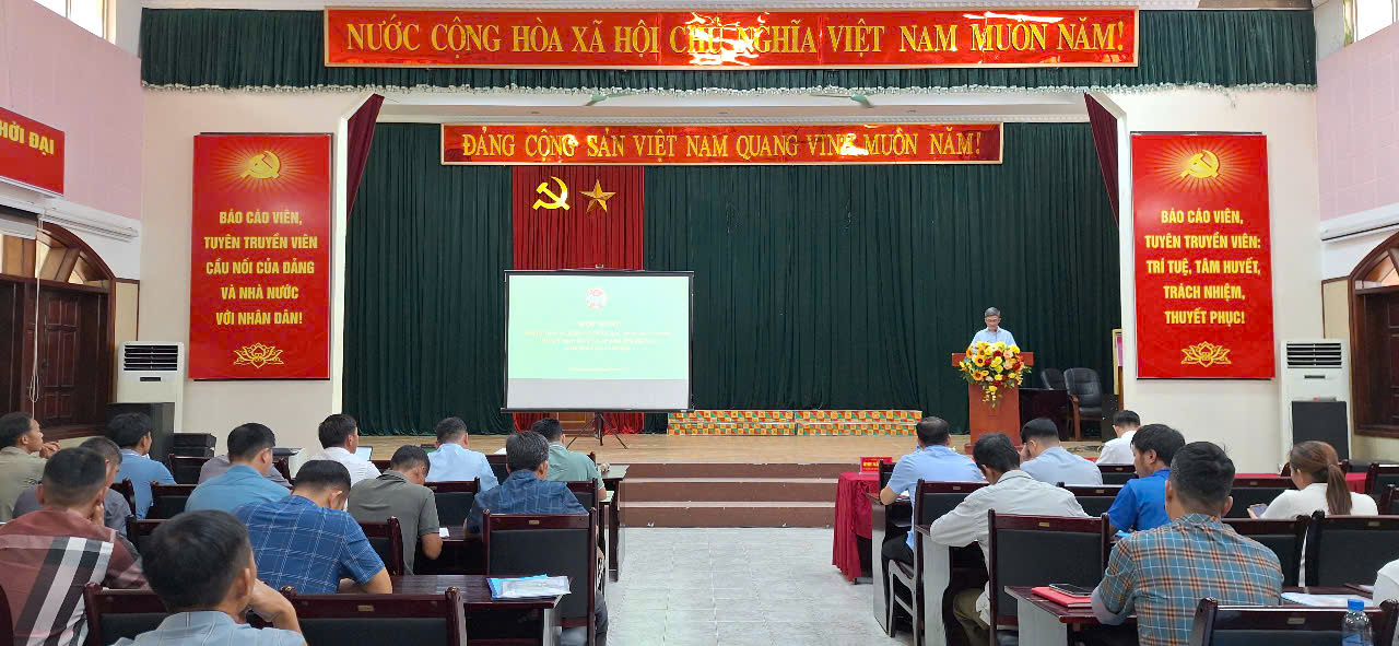 Hội nghị tập huấn tại xã Bảo Lâm.