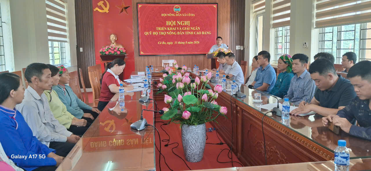 Hội nghị giải ngân Quỹ Hỗ trợ nông dân.